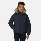 Regatta Kids Parkes Fur Trim Insulated Parka Coat Jacket