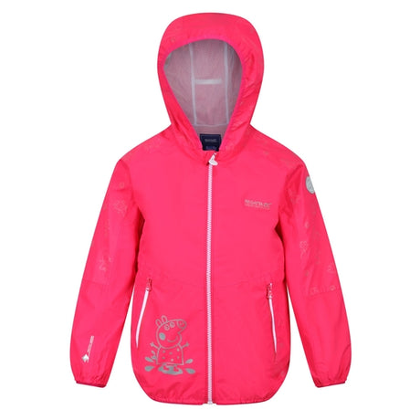 Regatta Kids Girls Peppa Active Shell Lightweight Waterproof Jacket