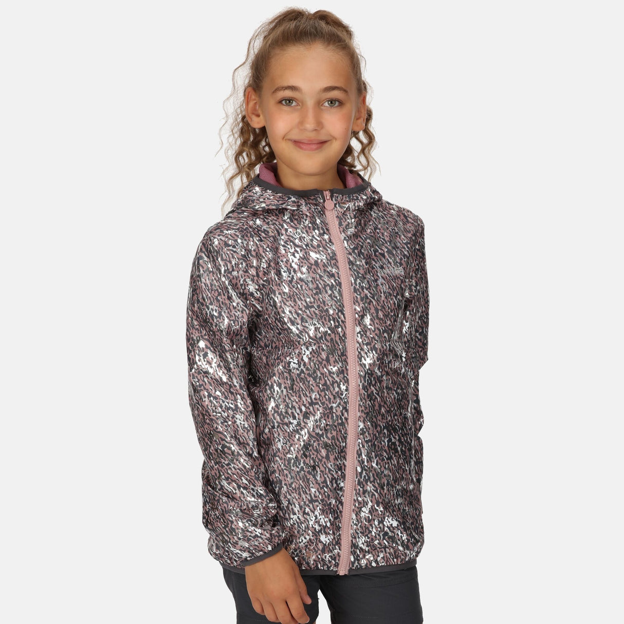 Regatta Kids Printed Lever Waterproof Jacket