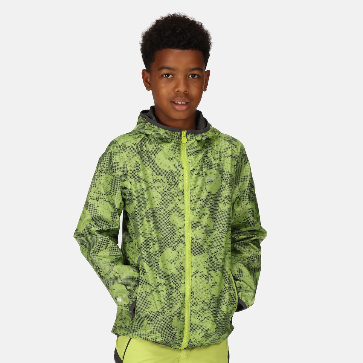 Regatta Kids Printed Lever Waterproof Jacket