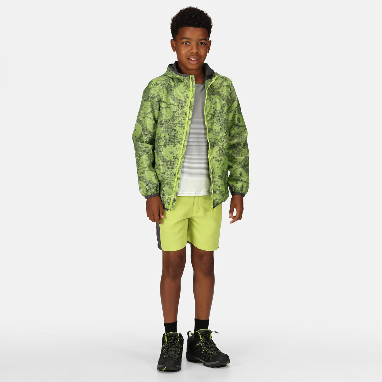 Regatta Kids Printed Lever Waterproof Jacket