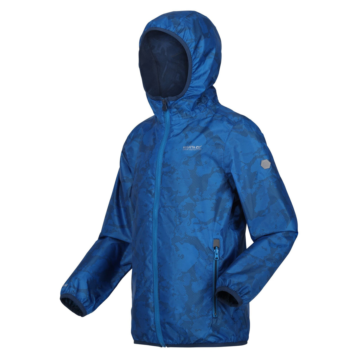 Regatta Kids Printed Lever Waterproof Jacket