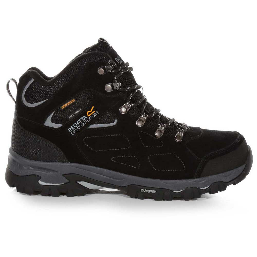 Regatta Tebay Thermo Mens Waterproof Walking Hiking Boots - Black/Grey