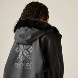 Regatta Kids Fur Trim Hooded Waterproof Pro Dry Changing Robe