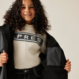 Regatta Kids Fur Trim Hooded Waterproof Pro Dry Changing Robe