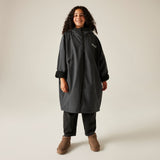 Regatta Kids Fur Trim Hooded Waterproof Pro Dry Changing Robe