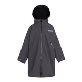 Regatta Kids Fur Trim Hooded Waterproof Pro Dry Changing Robe