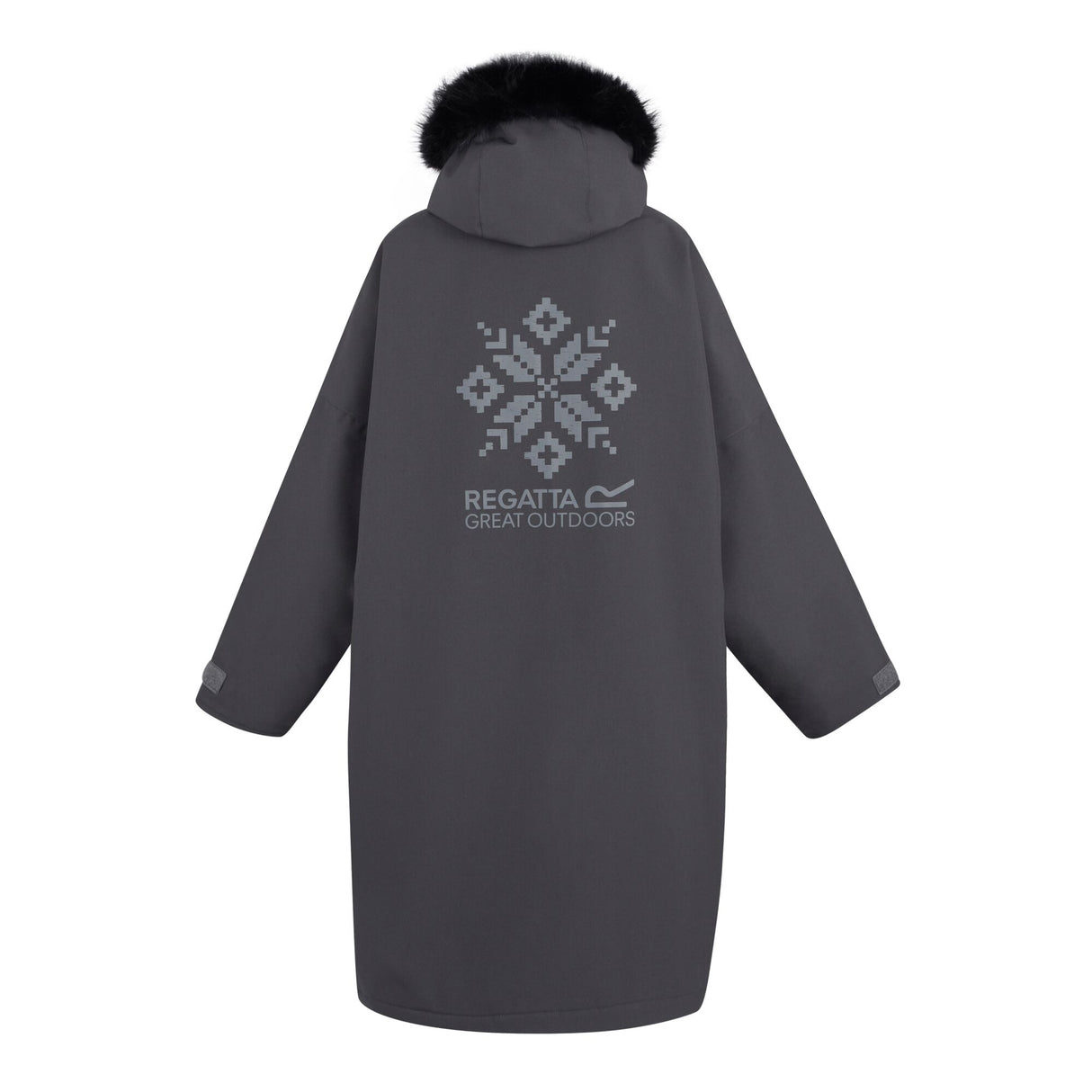 Regatta Kids Fur Trim Hooded Waterproof Pro Dry Changing Robe