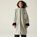 Regatta Kids Fur Trim Hooded Waterproof Pro Dry Changing Robe