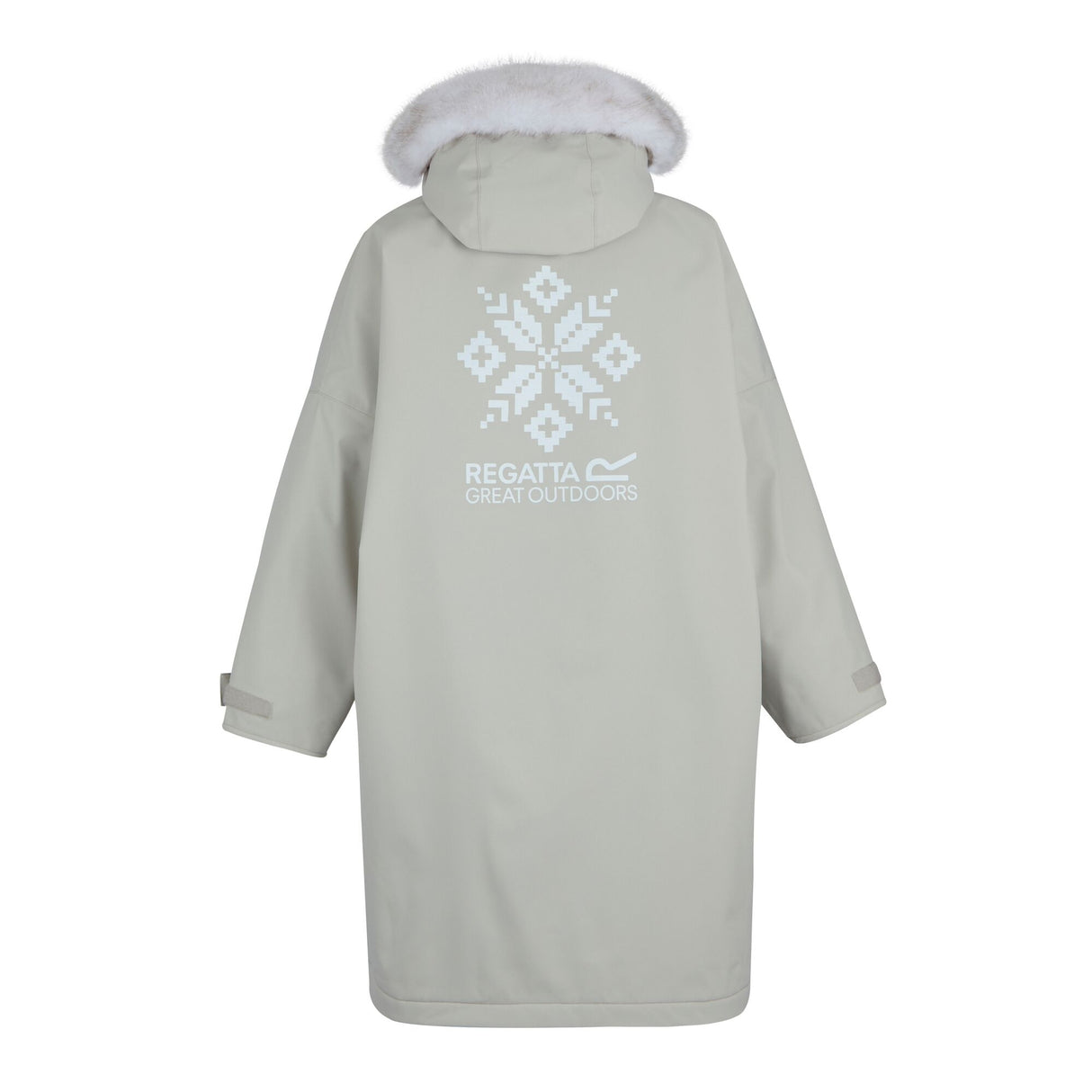 Regatta Kids Fur Trim Hooded Waterproof Pro Dry Changing Robe