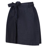 Regatta Womens Sabela Paper Bag Waist Drawstring Cotton Shorts