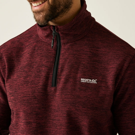 Regatta Mens Thompson Marl Half Zip Fleece Jacket