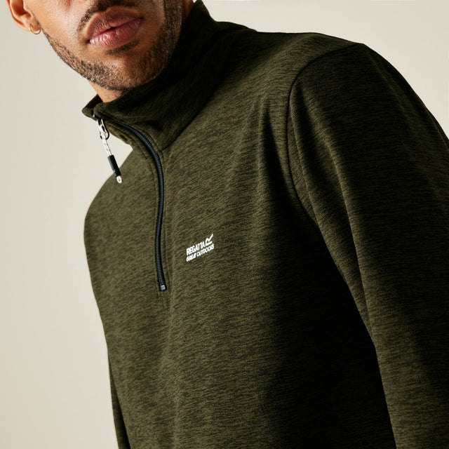 Regatta Mens Thompson Marl Half Zip Fleece Jacket